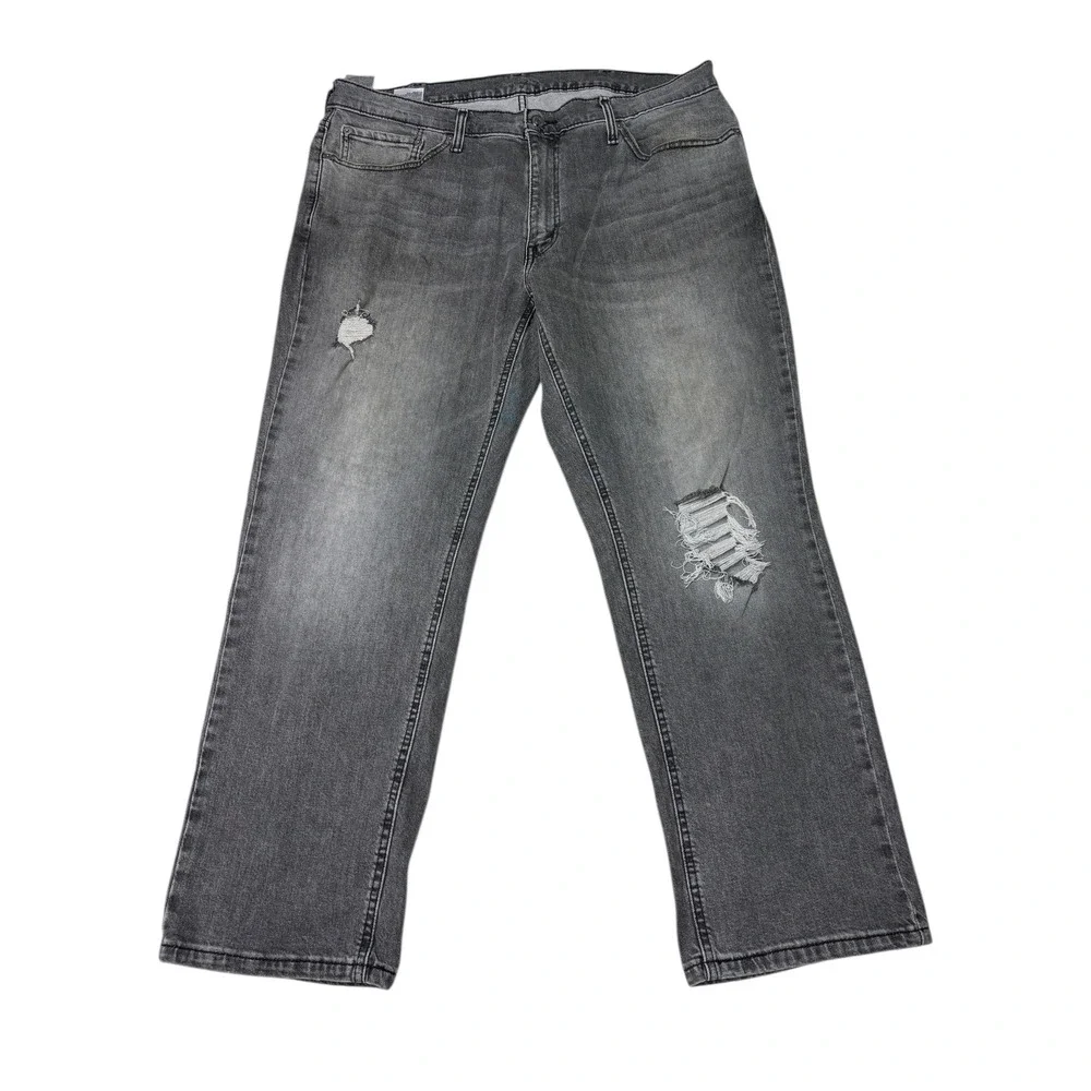 Levi's 541 Athletic Fit‎ Gray Distressed Jeans Mens Size 38x30 Denim Pants